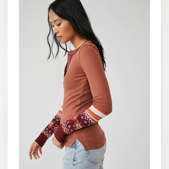 NWT FP Mikah thermal layering cuff autumn combo L - Picture 4 of 6